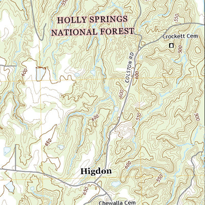 United States Geological Survey Holly Springs, MS (2021, 24000-Scale) digital map