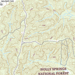 United States Geological Survey Holly Springs SE, MS (2021, 24000-Scale) digital map