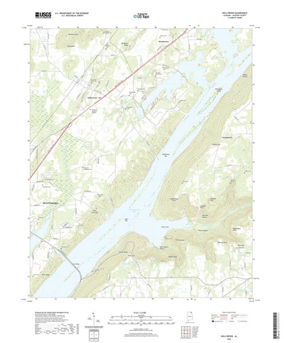 United States Geological Survey Hollywood, AL (2020, 24000-Scale) digital map