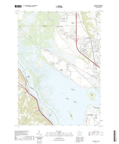 United States Geological Survey Holmen, WI (2022, 24000-Scale) digital map
