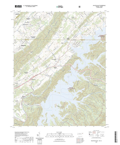 United States Geological Survey Holston Valley, TN (2022, 24000-Scale) digital map