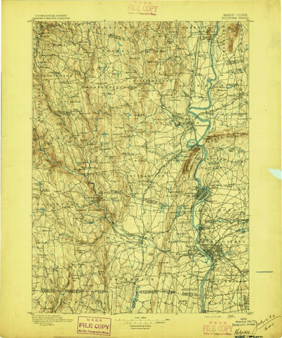 United States Geological Survey Holyoke, MA-CT (1896, 125000-Scale) digital map