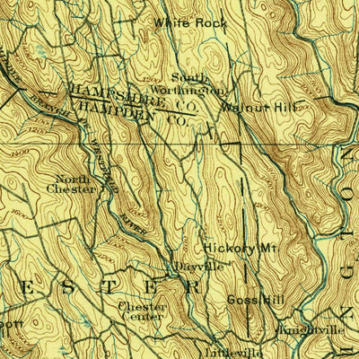 United States Geological Survey Holyoke, MA-CT (1896, 125000-Scale) digital map