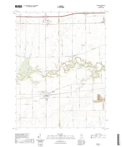 United States Geological Survey Homer, IL (2021, 24000-Scale) digital map