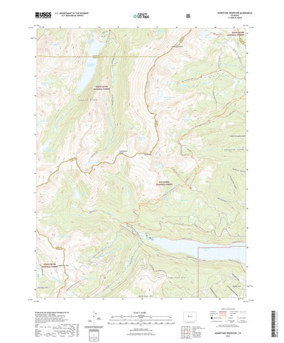 United States Geological Survey Homestake Reservoir, CO (2022, 24000-Scale) digital map