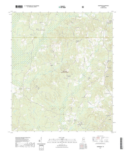 United States Geological Survey Homewood, MS (2021, 24000-Scale) digital map