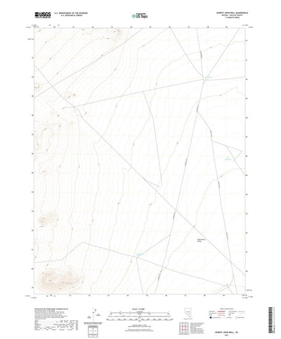 United States Geological Survey Honest John Well, NV (2021, 24000-Scale) digital map