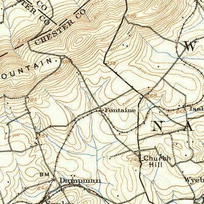 United States Geological Survey Honey Brook, PA (1907, 62500-Scale) digital map