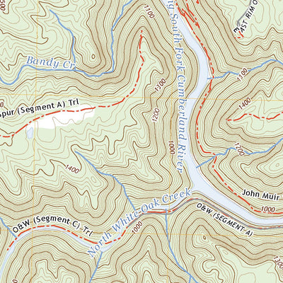United States Geological Survey Honey Creek, TN (2022, 24000-Scale) digital map