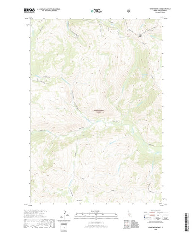 United States Geological Survey Honeymoon Lake, ID (2020, 24000-Scale) digital map