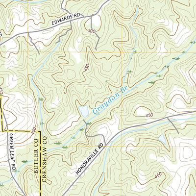 United States Geological Survey Honoraville, AL (2020, 24000-Scale) digital map