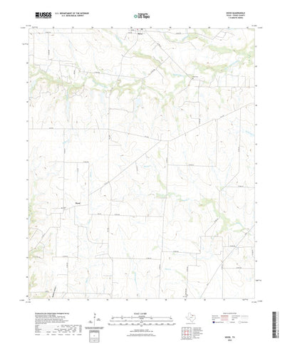 United States Geological Survey Hood, TX (2022, 24000-Scale) digital map