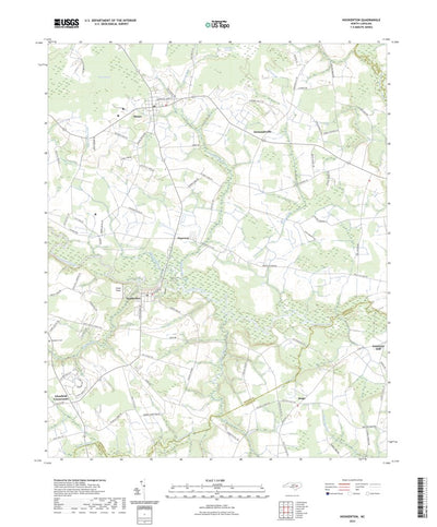 United States Geological Survey Hookerton, NC (2022, 24000-Scale) digital map