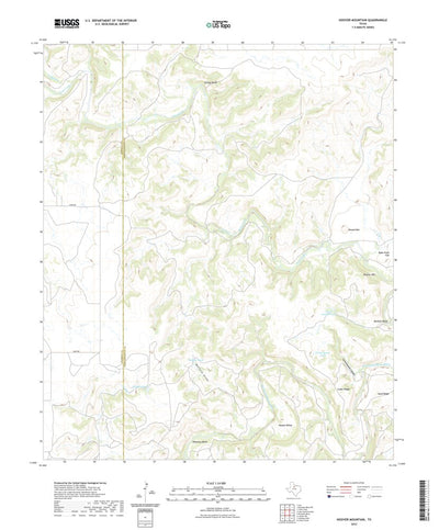 United States Geological Survey Hoover Mountain, TX (2022, 24000-Scale) digital map