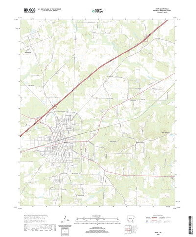 United States Geological Survey Hope, AR (2020, 24000-Scale) digital map
