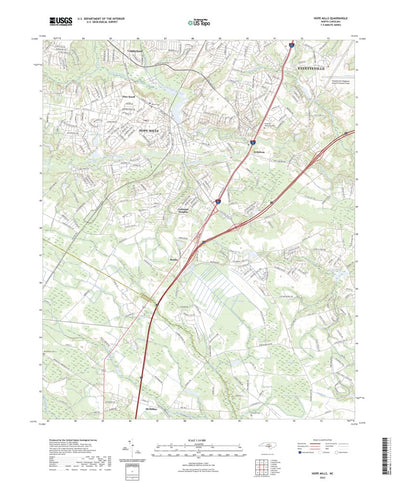 United States Geological Survey Hope Mills, NC (2022, 24000-Scale) digital map