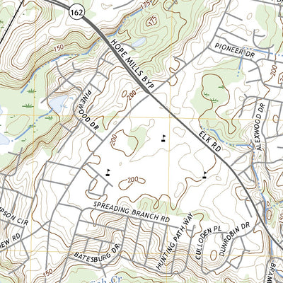 United States Geological Survey Hope Mills, NC (2022, 24000-Scale) digital map