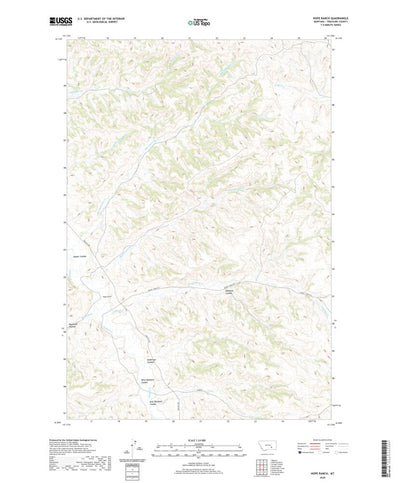 United States Geological Survey Hope Ranch, MT (2020, 24000-Scale) digital map