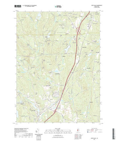 United States Geological Survey Hope Valley, RI (2021, 24000-Scale) digital map