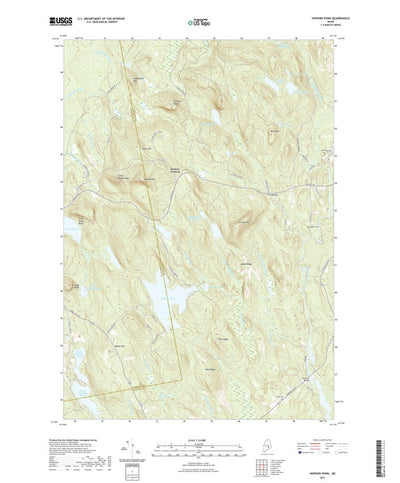 United States Geological Survey Hopkins Pond, ME (2021, 24000-Scale) digital map