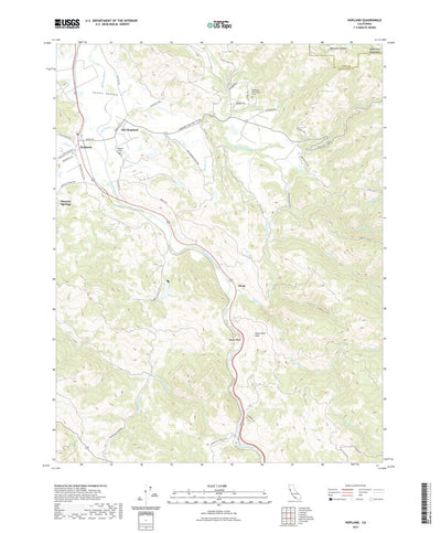 United States Geological Survey Hopland, CA (2021, 24000-Scale) digital map