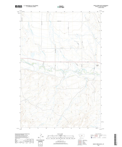 United States Geological Survey Hopley Creek South, MT (2020, 24000-Scale) digital map