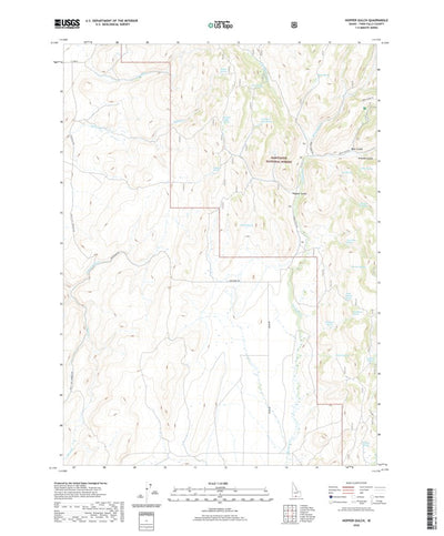 United States Geological Survey Hopper Gulch, ID (2020, 24000-Scale) digital map