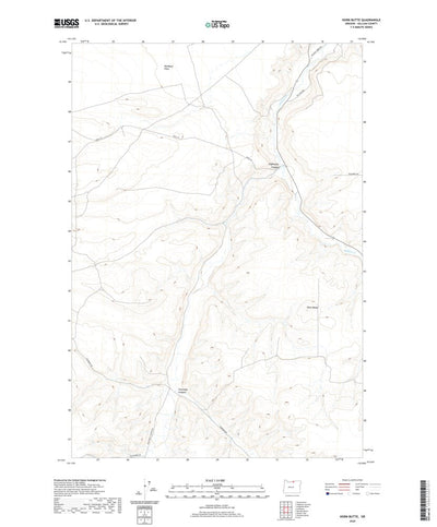 United States Geological Survey Horn Butte, OR (2020, 24000-Scale) digital map