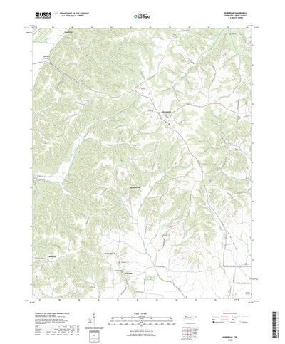 United States Geological Survey Hornbeak, TN (2022, 24000-Scale) digital map