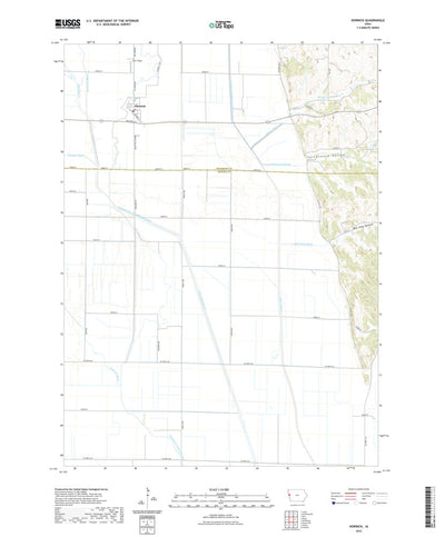 United States Geological Survey Hornick, IA (2022, 24000-Scale) digital map