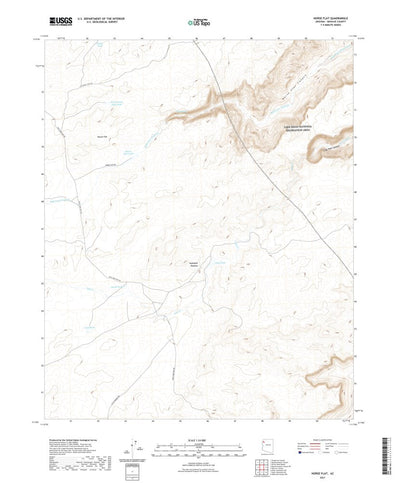 United States Geological Survey Horse Flat, AZ (2021, 24000-Scale) digital map