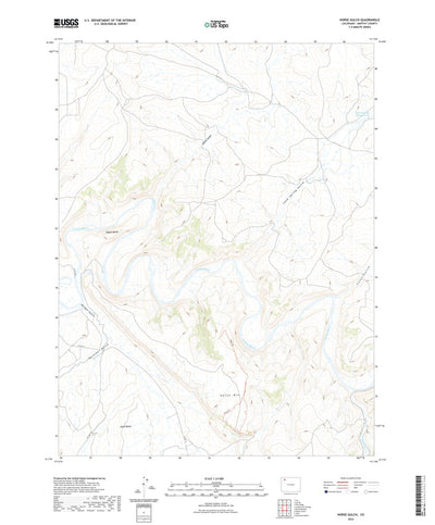 United States Geological Survey Horse Gulch, CO (2022, 24000-Scale) digital map