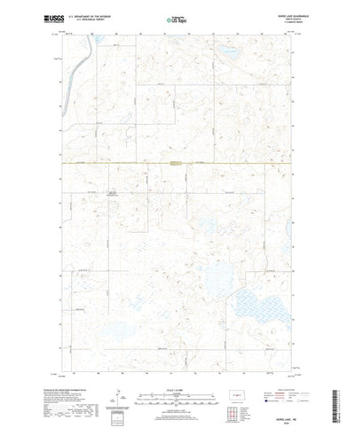 United States Geological Survey Horse Lake, ND (2020, 24000-Scale) digital map