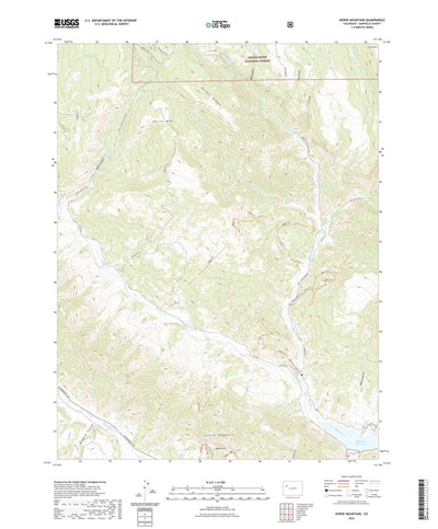 United States Geological Survey Horse Mountain, CO (2022, 24000-Scale) digital map