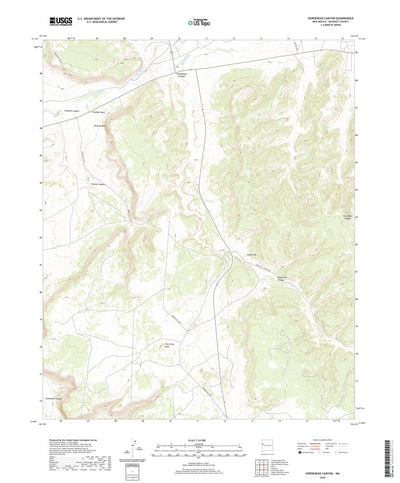 United States Geological Survey Horsehead Canyon, NM (2020, 24000-Scale) digital map