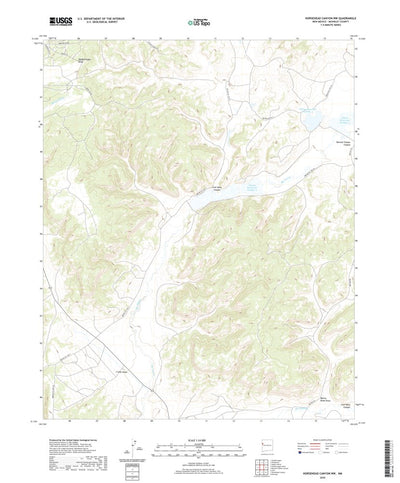 United States Geological Survey Horsehead Canyon NW, NM (2020, 24000-Scale) digital map
