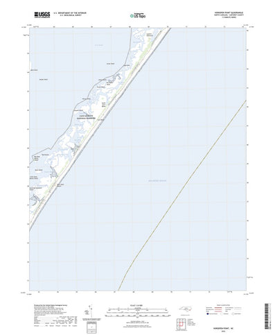 United States Geological Survey Horsepen Point, NC (2022, 24000-Scale) digital map