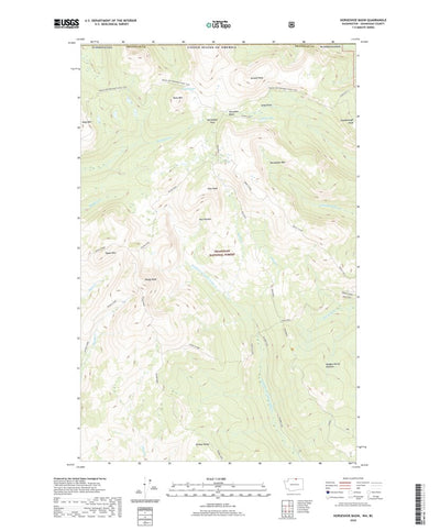 United States Geological Survey Horseshoe Basin, WA (2020, 24000-Scale) digital map