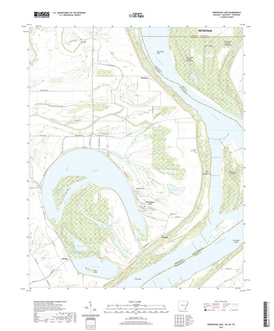United States Geological Survey Horseshoe Lake, AR (2020, 24000-Scale) digital map