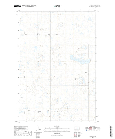 United States Geological Survey Hosmer NW, SD (2021, 24000-Scale) digital map