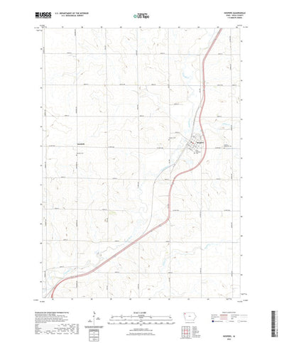 United States Geological Survey Hospers, IA (2022, 24000-Scale) digital map