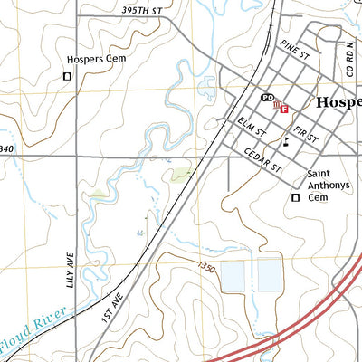 United States Geological Survey Hospers, IA (2022, 24000-Scale) digital map