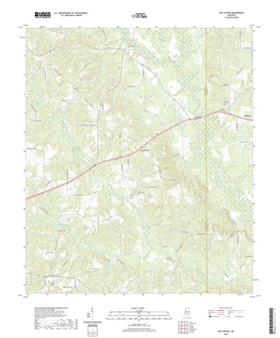 United States Geological Survey Hot Coffee, MS (2020, 24000-Scale) digital map