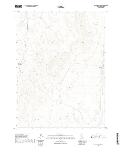 United States Geological Survey Hot Springs Creek, NV (2021, 24000-Scale) digital map