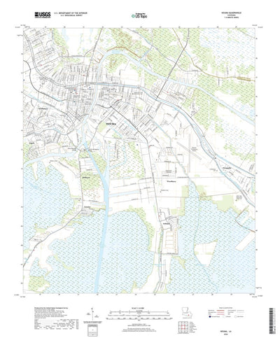 United States Geological Survey Houma, LA (2020, 24000-Scale) digital map