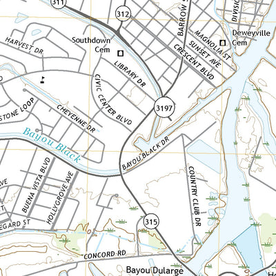 United States Geological Survey Houma, LA (2020, 24000-Scale) digital map