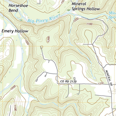United States Geological Survey Houston, MO (2021, 24000-Scale) digital map