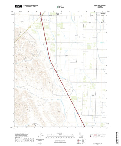 United States Geological Survey Howard Ranch, CA (2021, 24000-Scale) digital map