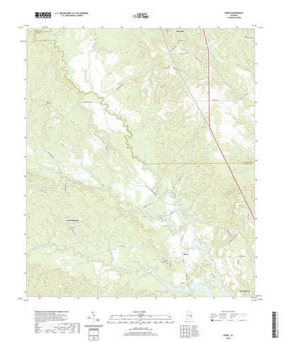United States Geological Survey Howe, AL (2020, 24000-Scale) digital map