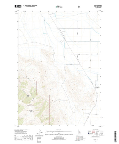 United States Geological Survey Howe, ID (2020, 24000-Scale) digital map